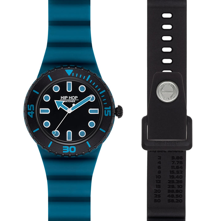 Hip Hop orologio Master Teal Blue/Black 41mm HWU1232
