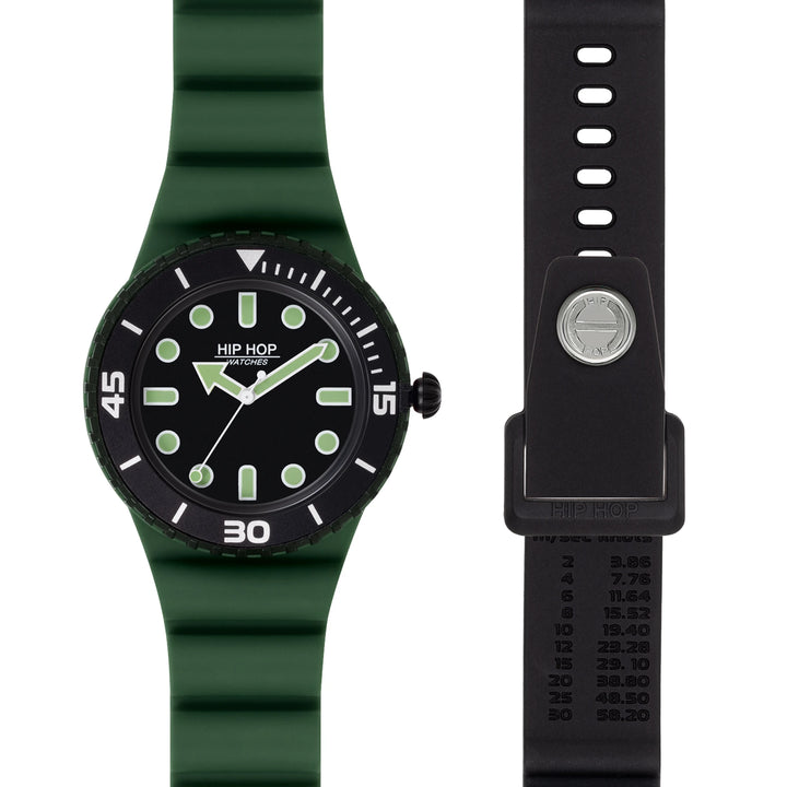 Hip Hop orologio Master Green/Black 41mm HWU1236
