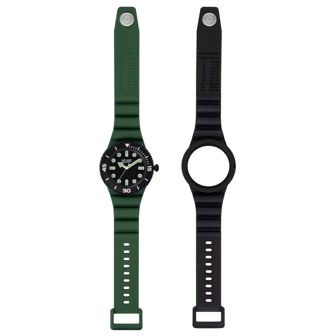 Hip Hop orologio Master Green/Black 41mm HWU1236