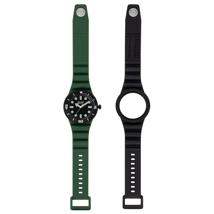 Hip Hop orologio Master Green/Black 41mm HWU1236