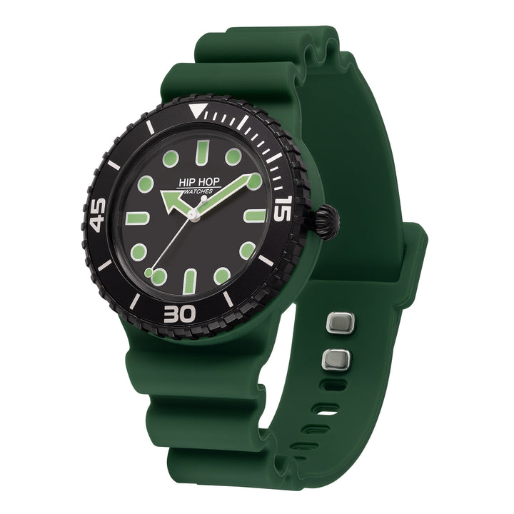 Hip Hop orologio Master Green/Black 41mm HWU1236