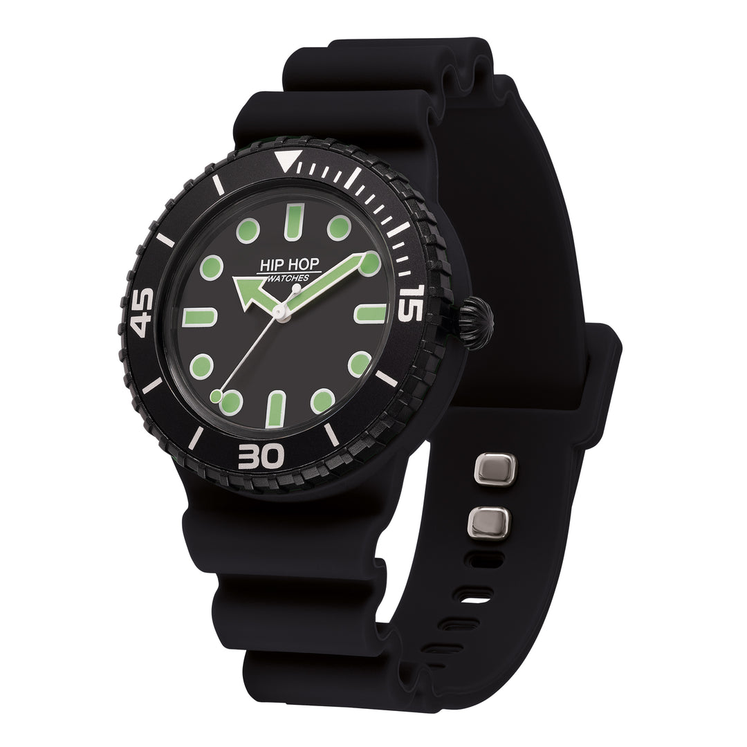 Hip Hop orologio Master Green/Black 41mm HWU1236