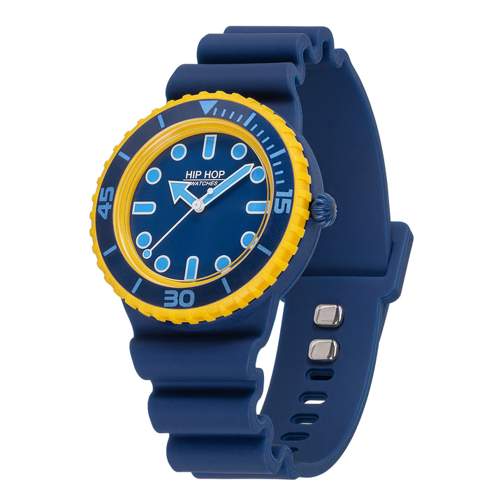 Hip Hop orologio Master Blue/Yellow 41mm HWU1261