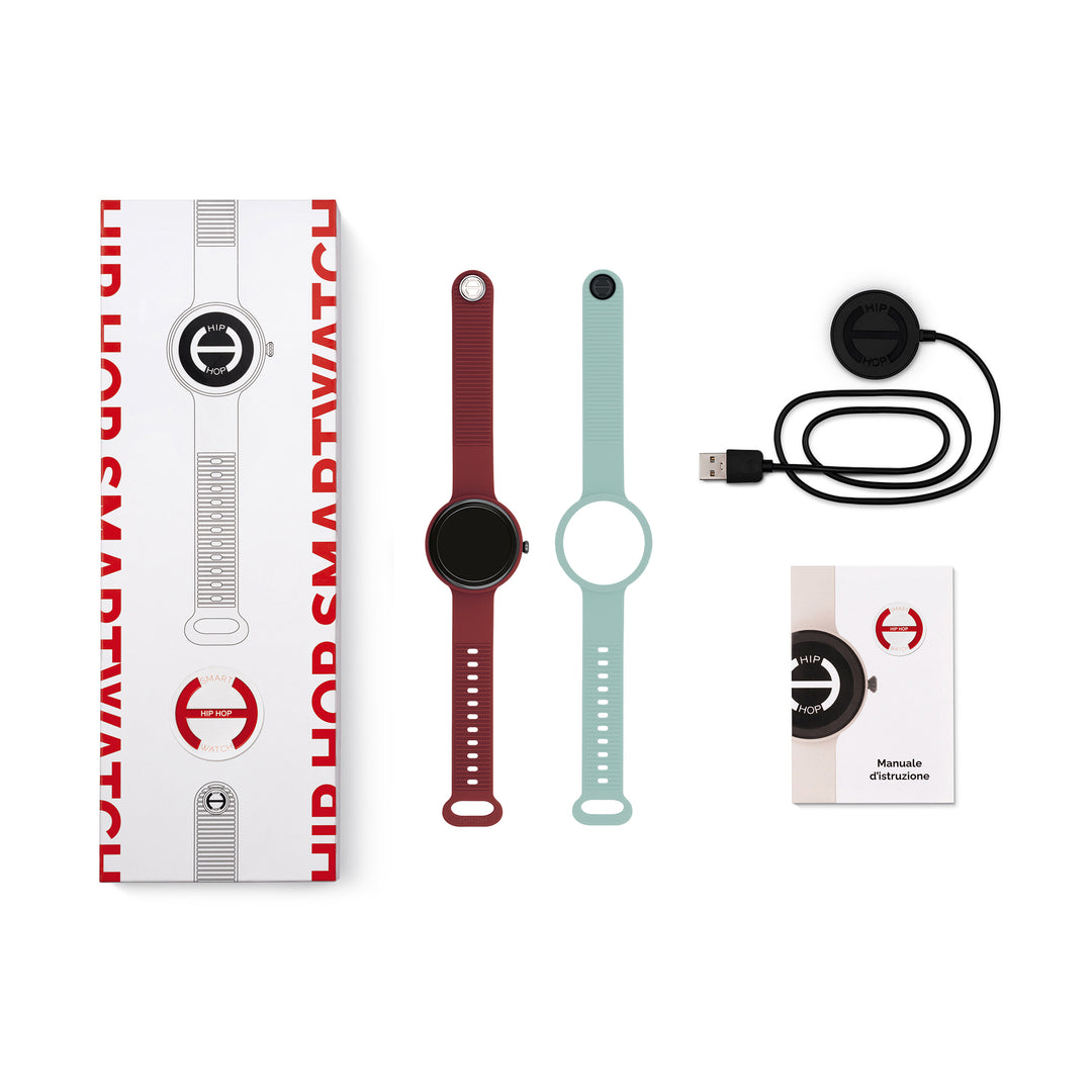 Hip Hop Smartwatch Bordeaux/Hellblau Hero.Next 41mm HWU1316