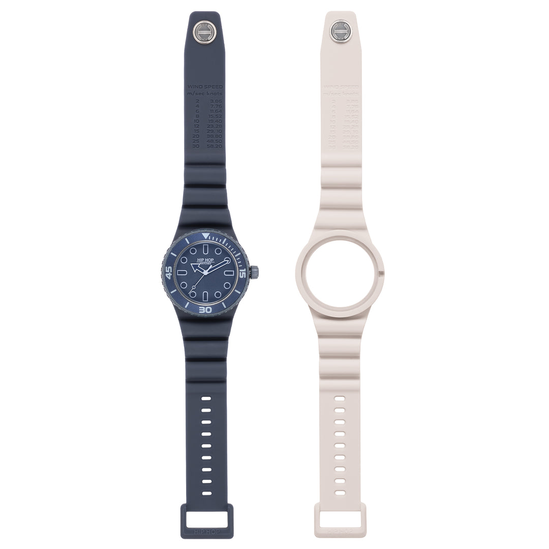 Hip Hop orologio BLU/GHIACCIO Master collection 41mm HWU13333