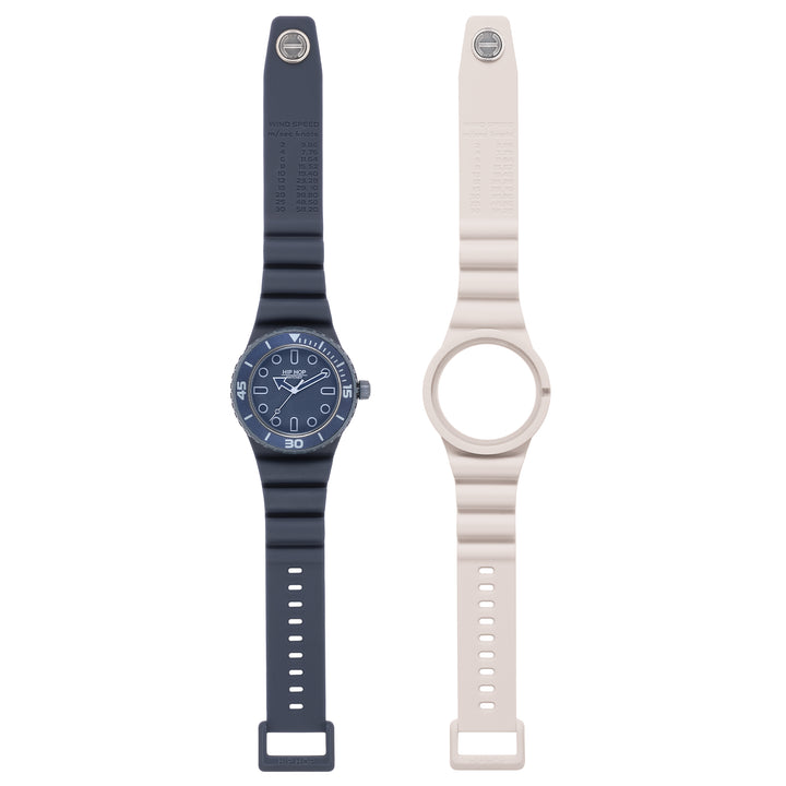 Hip Hop orologio BLU/GHIACCIO Master collection 41mm HWU13333