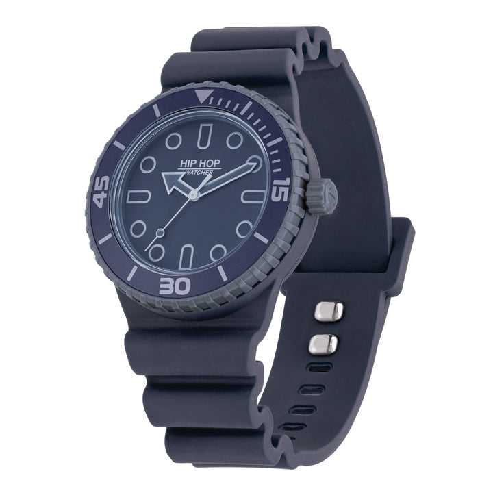 Hip Hop orologio BLU/GHIACCIO Master collection 41mm HWU13333