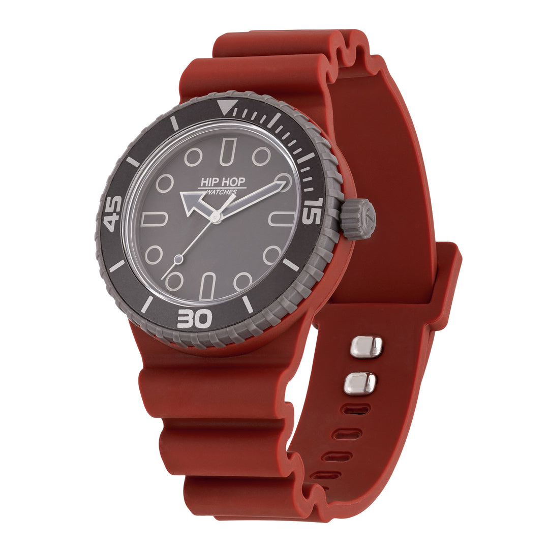 Hip Hop orologio BORDEAUX/GRIGIO Master collection 41mm HWU13334