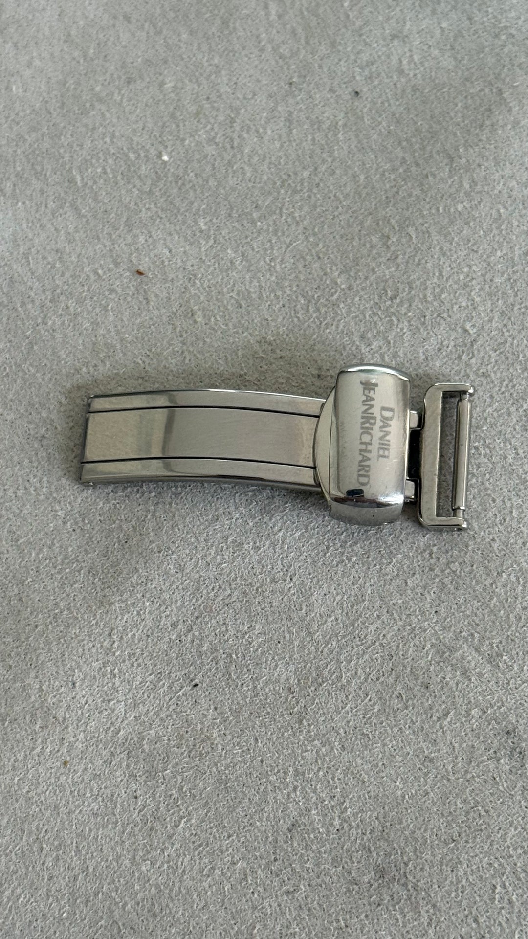 Fibbia deployante per orologio Daniel JeanRichard acciaio 12mm