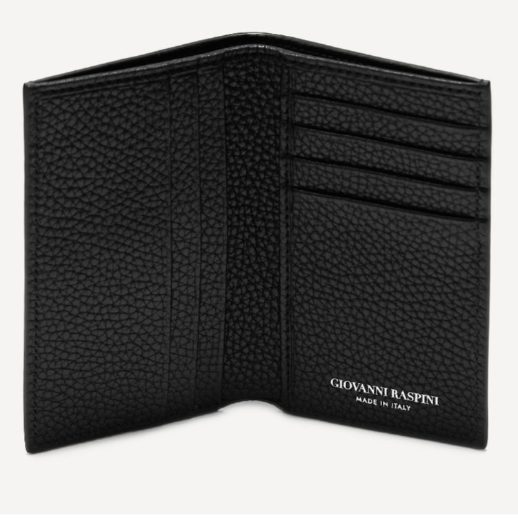 Giovanni Raspini portafoglio verticale pelle goffrata argento 925 L0014