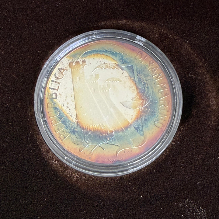 Monete in argento Repubblica di San Marino XV Olimpiade Invernale di Calgary e XXIV Olimpiade di Seul 1988