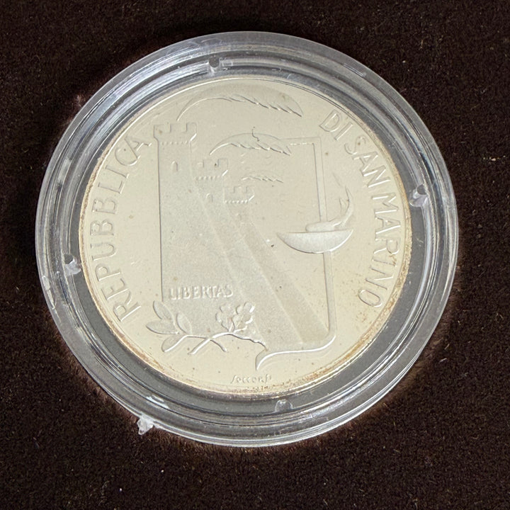 Monete in argento Repubblica di San Marino XV Olimpiade Invernale di Calgary e XXIV Olimpiade di Seul 1988