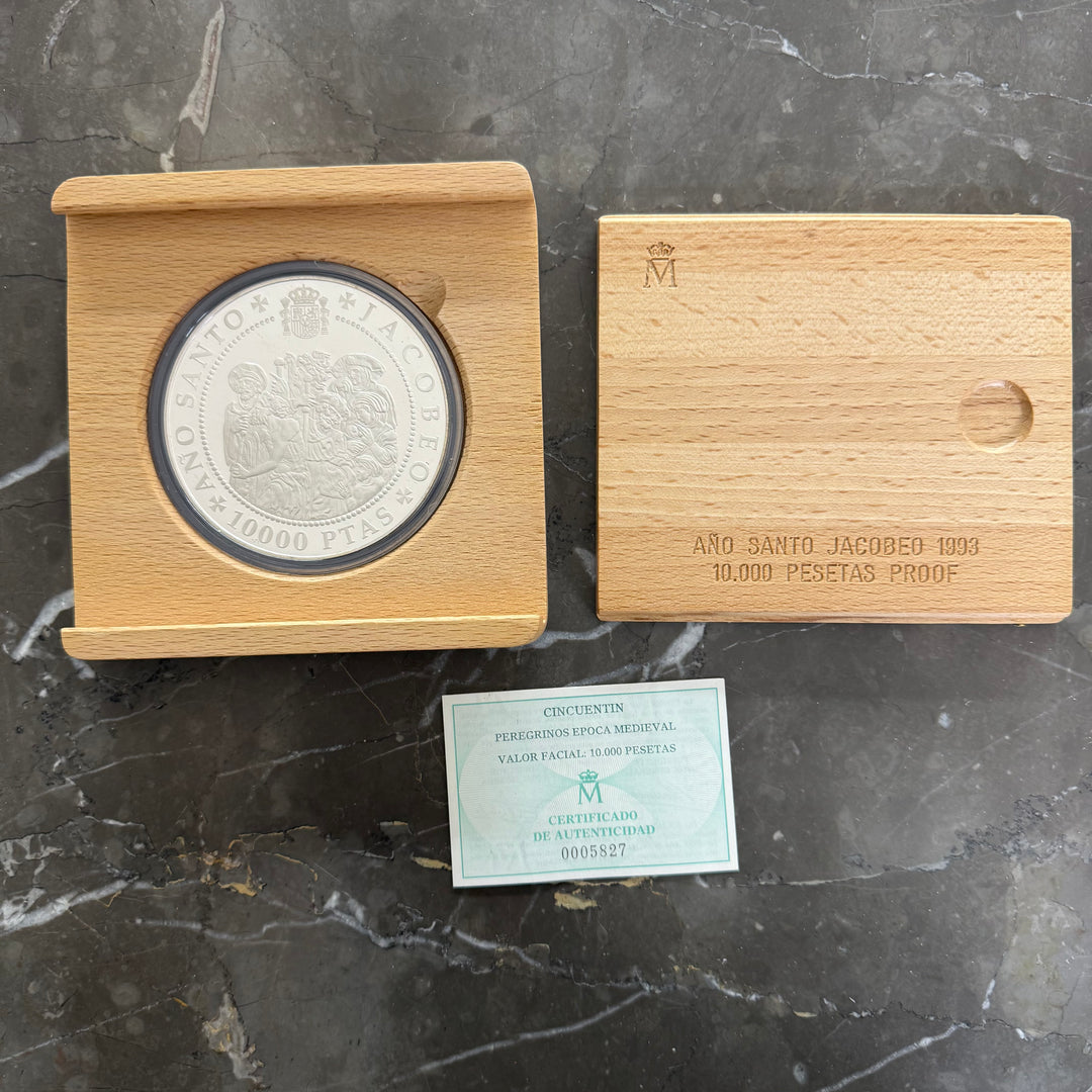 Moneta in argento 10000 Pesetas Año Santo Jacobeo 1993