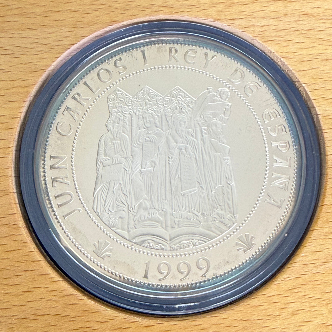 Moneta in argento Cinquentín 10000 Pesetas Año Jubilar Compostelano 1999