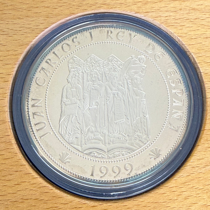 Moneta in argento Cinquentín 10000 Pesetas Año Jubilar Compostelano 1999