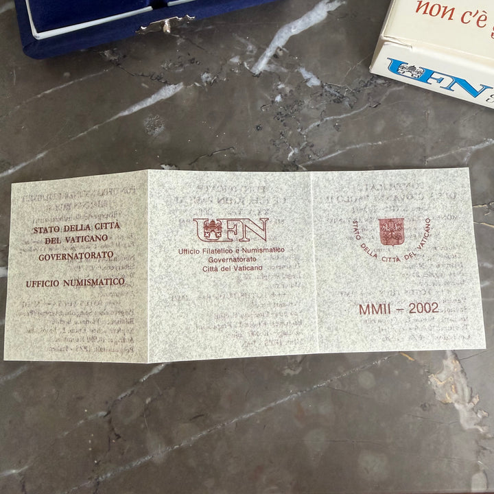 Moneta in argento 10€ Pontificato di S.S. Giovanni Paolo II Anno XXIV 2002