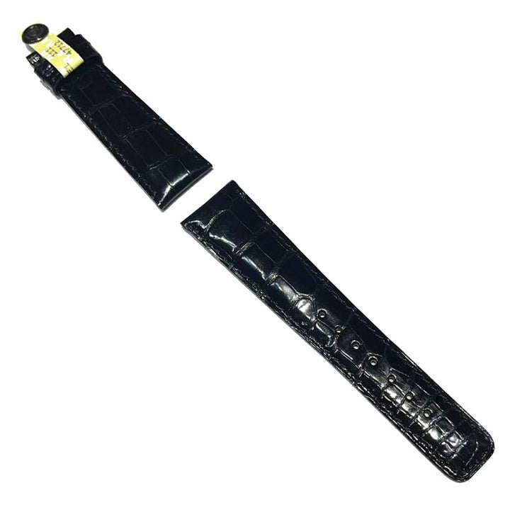 IWC spezzoni cinturino standard alligatore nero lucido 22/18 per fibbia Ardiglione IWA47712