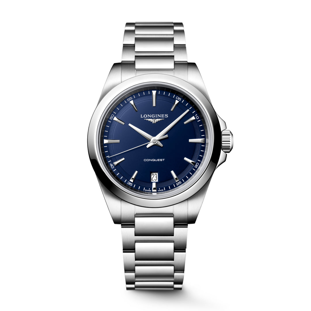 Longines orologio 38mm blu quarzo acciaio L3.750.4.92.6