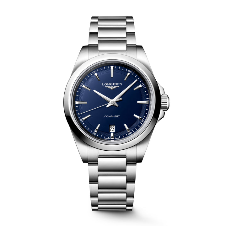 Longines orologio 38mm blu quarzo acciaio L3.750.4.92.6