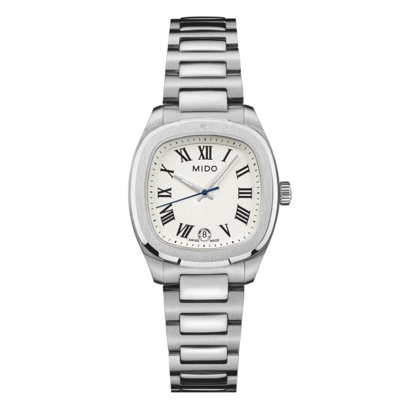 Mido orologio Multifort TV 28mm avorio quarzo acciaio  M049.110.11.263.00