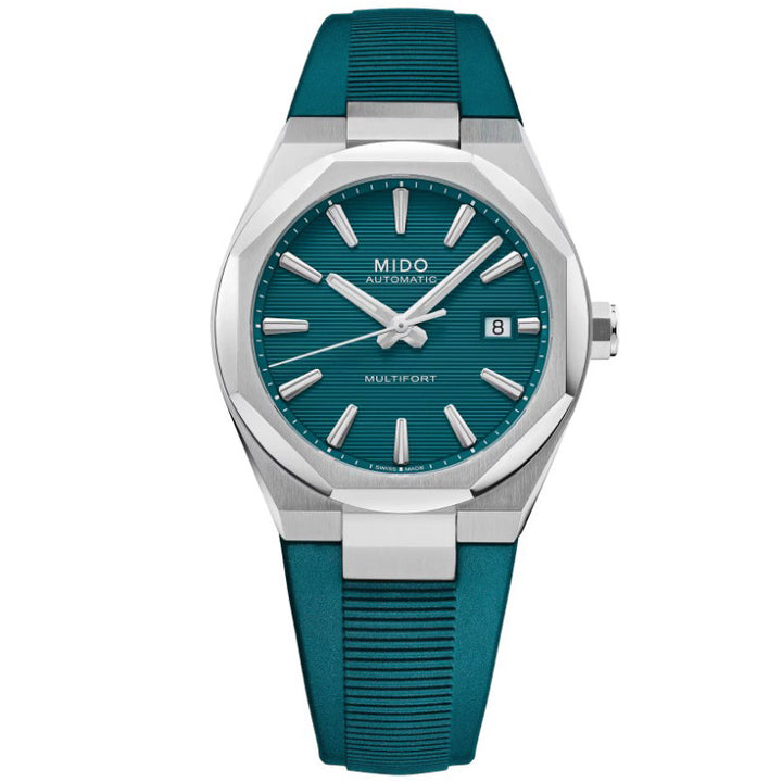 Mido orologio Multifort 8 One Crown verde 40mm automatico acciaio M055.507.17.091.00