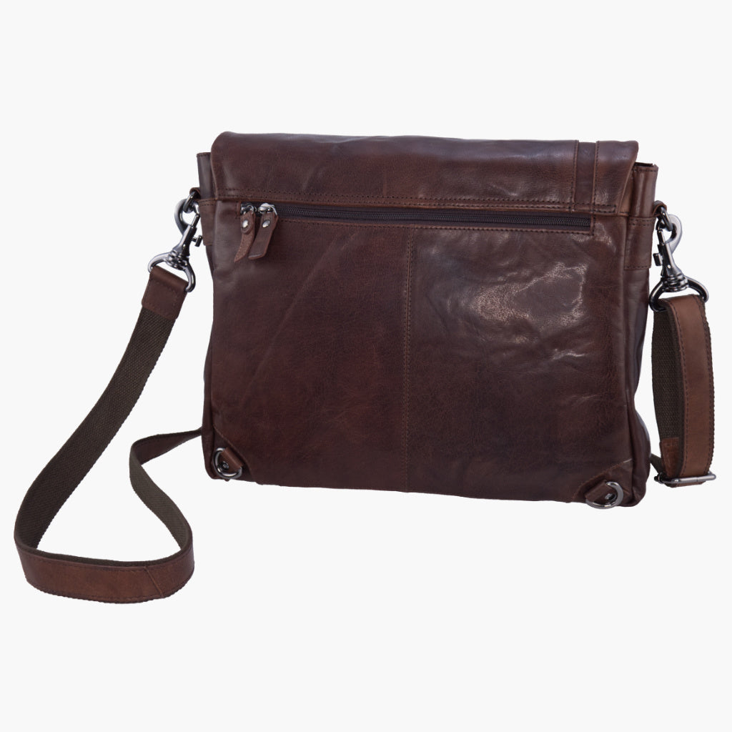 Aeronautica Militare Messenger uomo in pelle Vintage AM350-NE