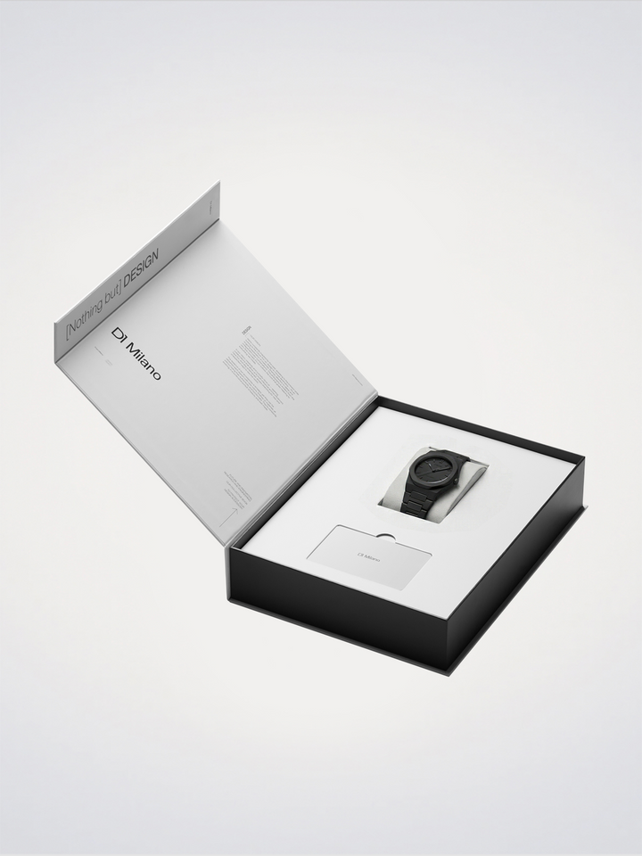 D1 Milano Disco Grey Square 32 mm D1-SQBL01