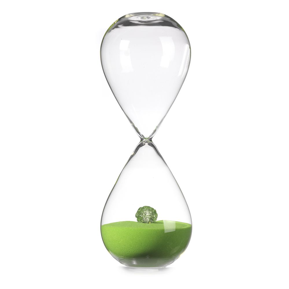 Onlylux clessidra Il Nodo dell’Amore verde h. 26cm OL02860