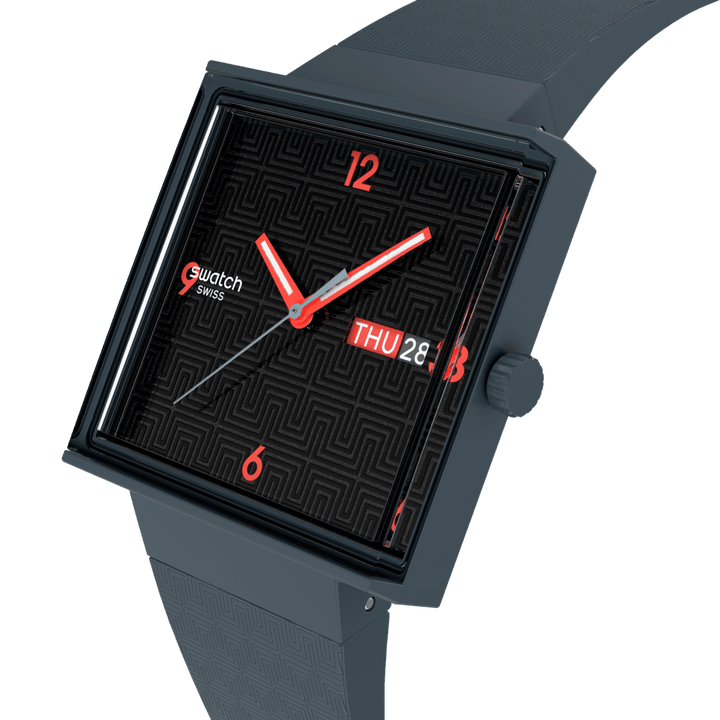 Swatch orologio SQUARED OFF Originals What if? 42mm SO34M701
