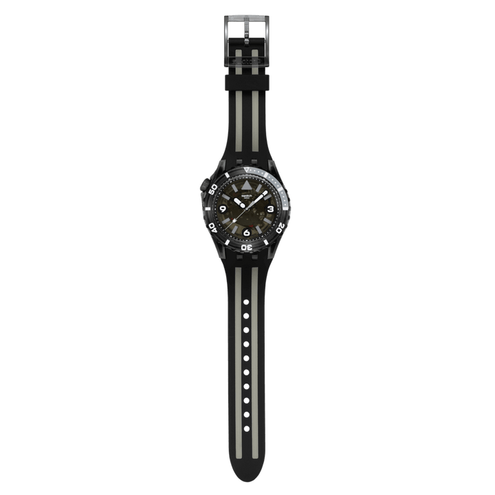 Swatch orologio SCUBAQUA BLACK SEA NETTLE 44mm SSCU09B100