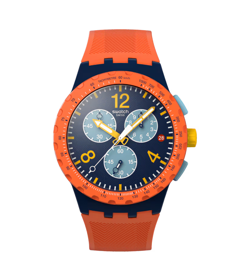 Swatch orologio CAMO FLASH Originals Chrono 42mm SUSI400