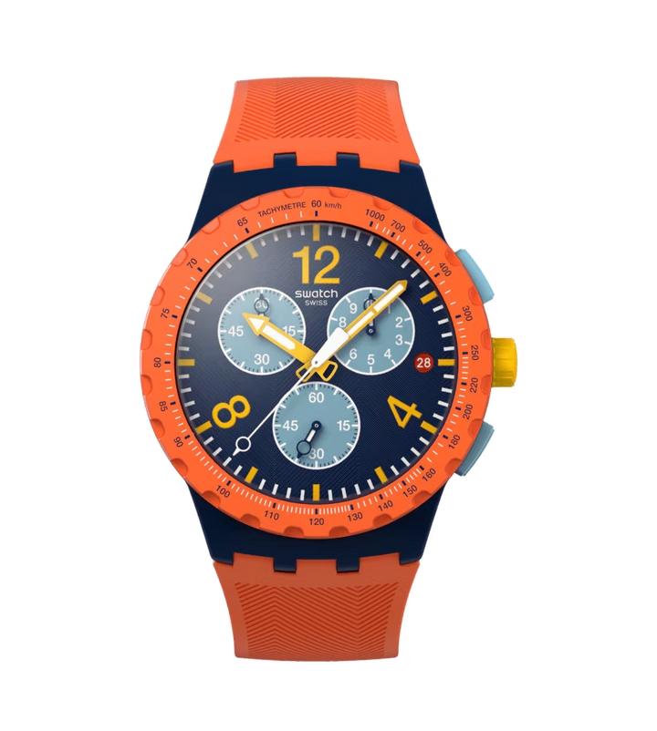 Swatch orologio CAMO FLASH Originals Chrono 42mm SUSI400