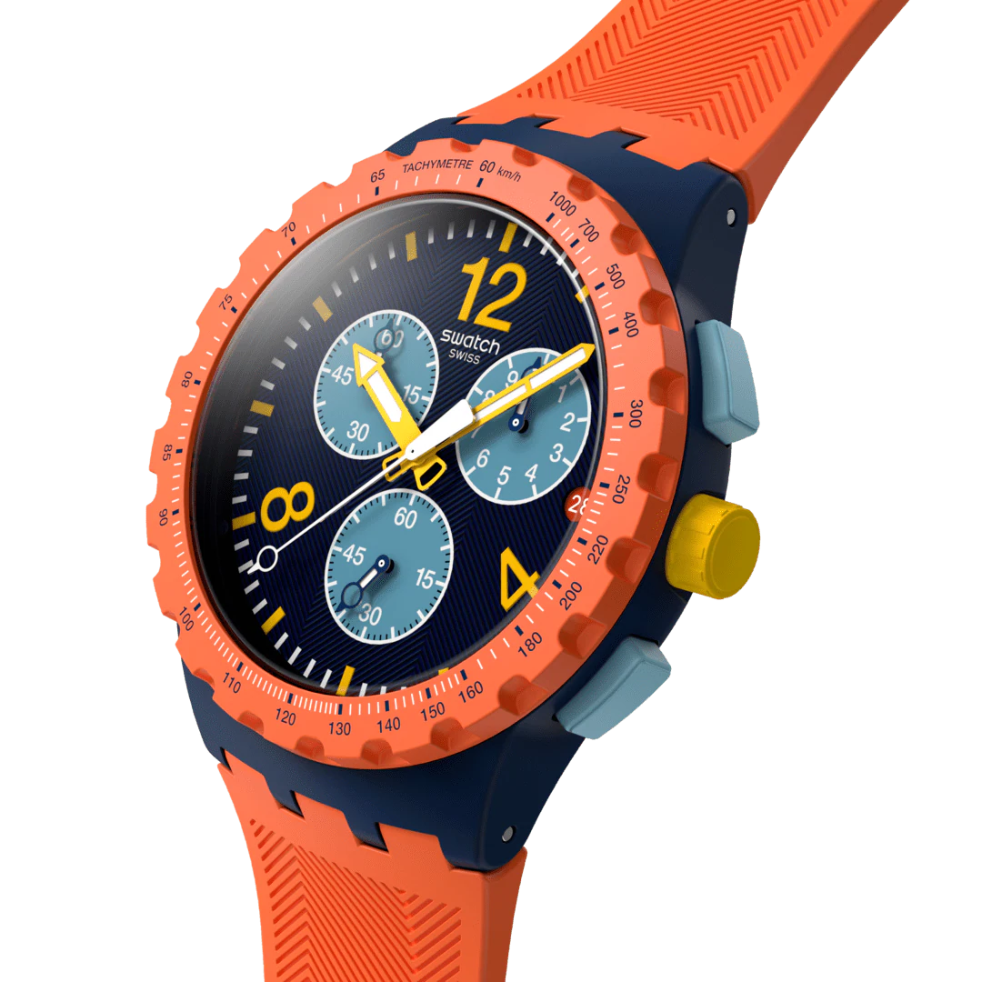 Swatch orologio CAMO FLASH Originals Chrono 42mm SUSI400