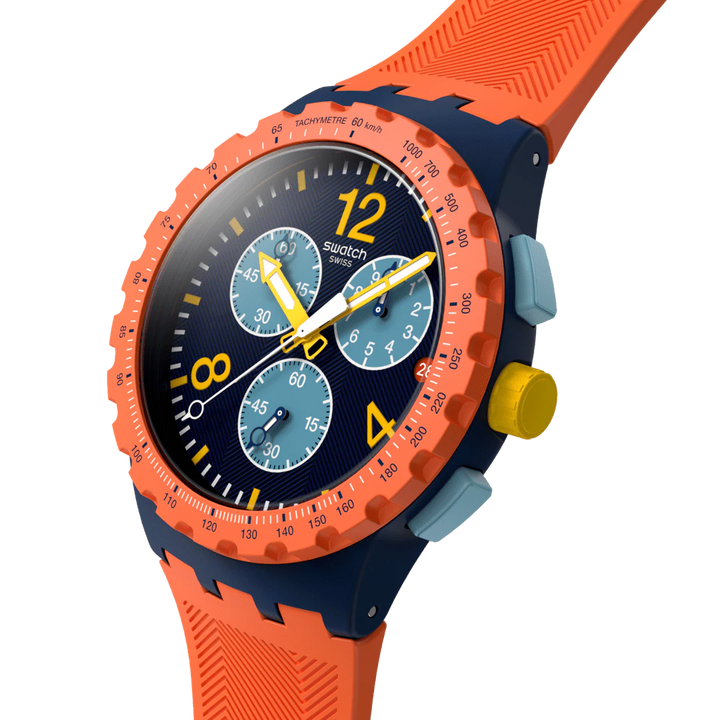 Swatch orologio CAMO FLASH Originals Chrono 42mm SUSI400