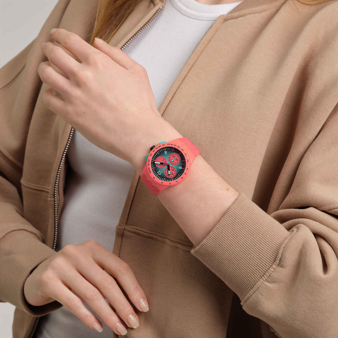 Swatch orologio PARADISO KINETIKO Originals Chrono 42mm SUSP100
