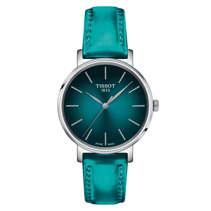 Tissot orologio Everytime 34mm turchese quarzo acciaio T143.210.17.091.00