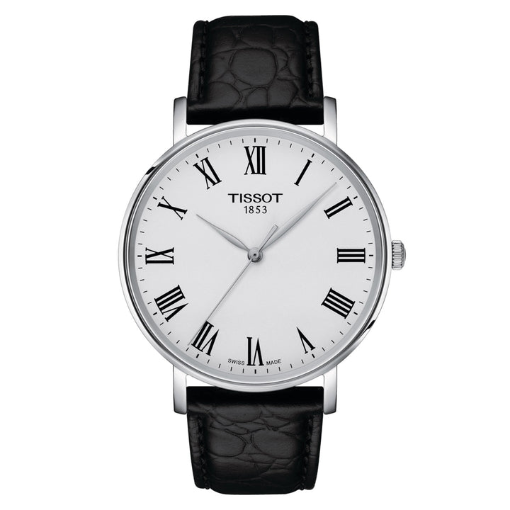 Tissot orologio Everytime 40mm bianco quarzo acciaio T143.410.16.033.00