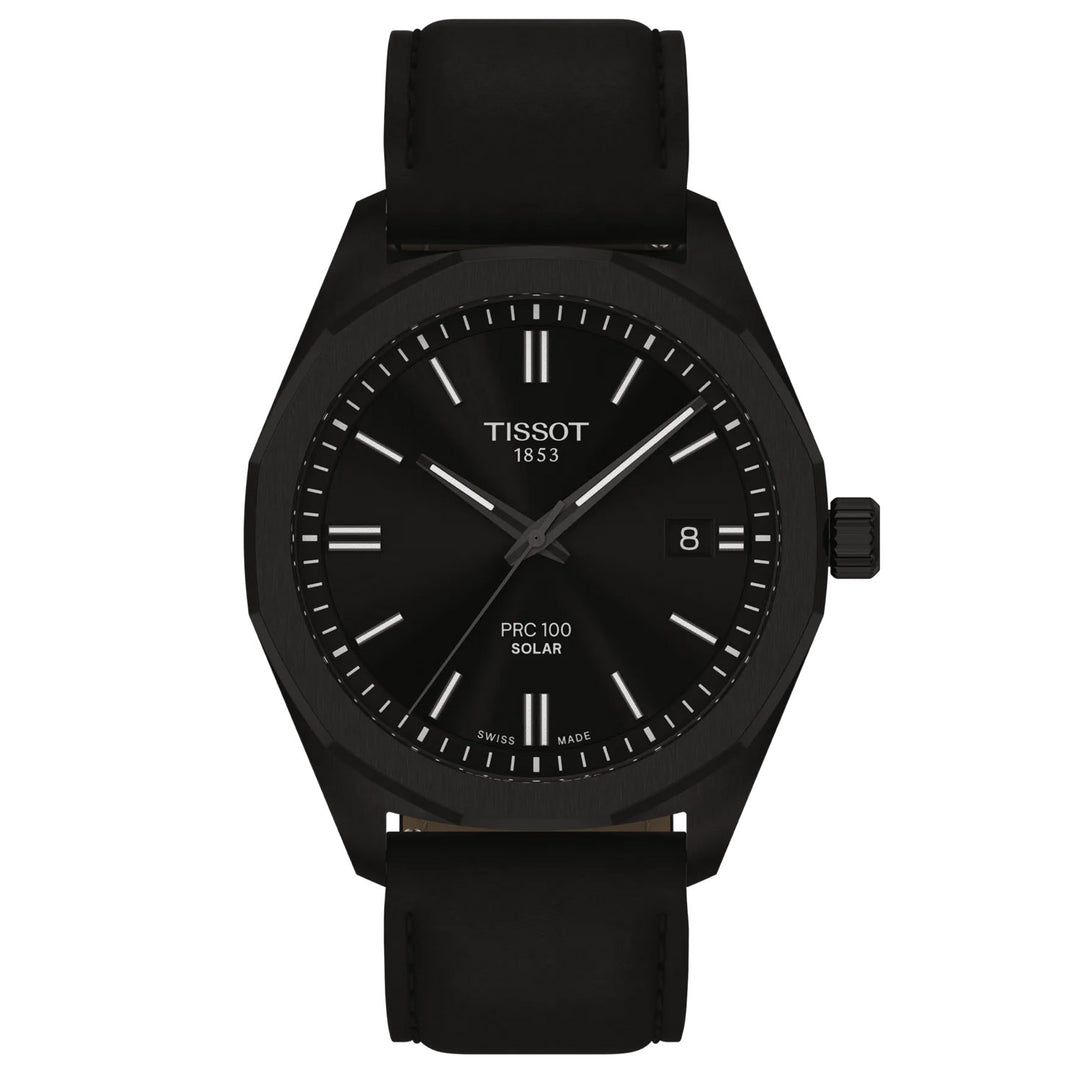 Tissot PRC 100 Solar 39mm nero quarzo acciaio finitura PVD nero T151.422.36.051.00