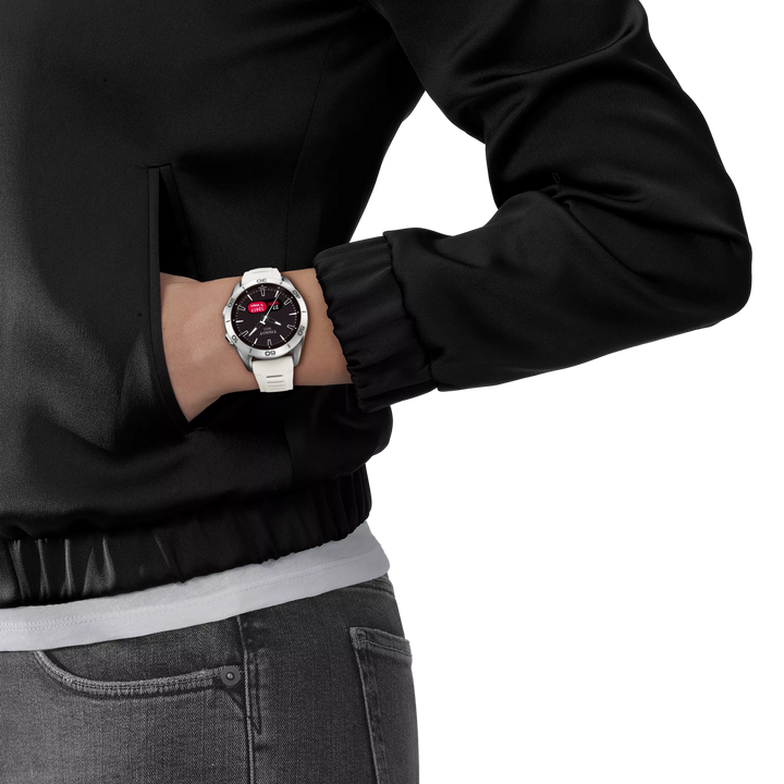 Tissot orologio T-Touch Connect Sport 43,75mm bianco quarzo titanio T153.420.47.051.03