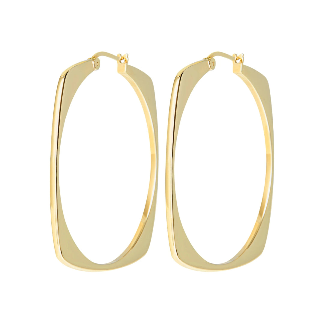 Breil orecchini Tetra acciaio finitura PVD gold TJ3199