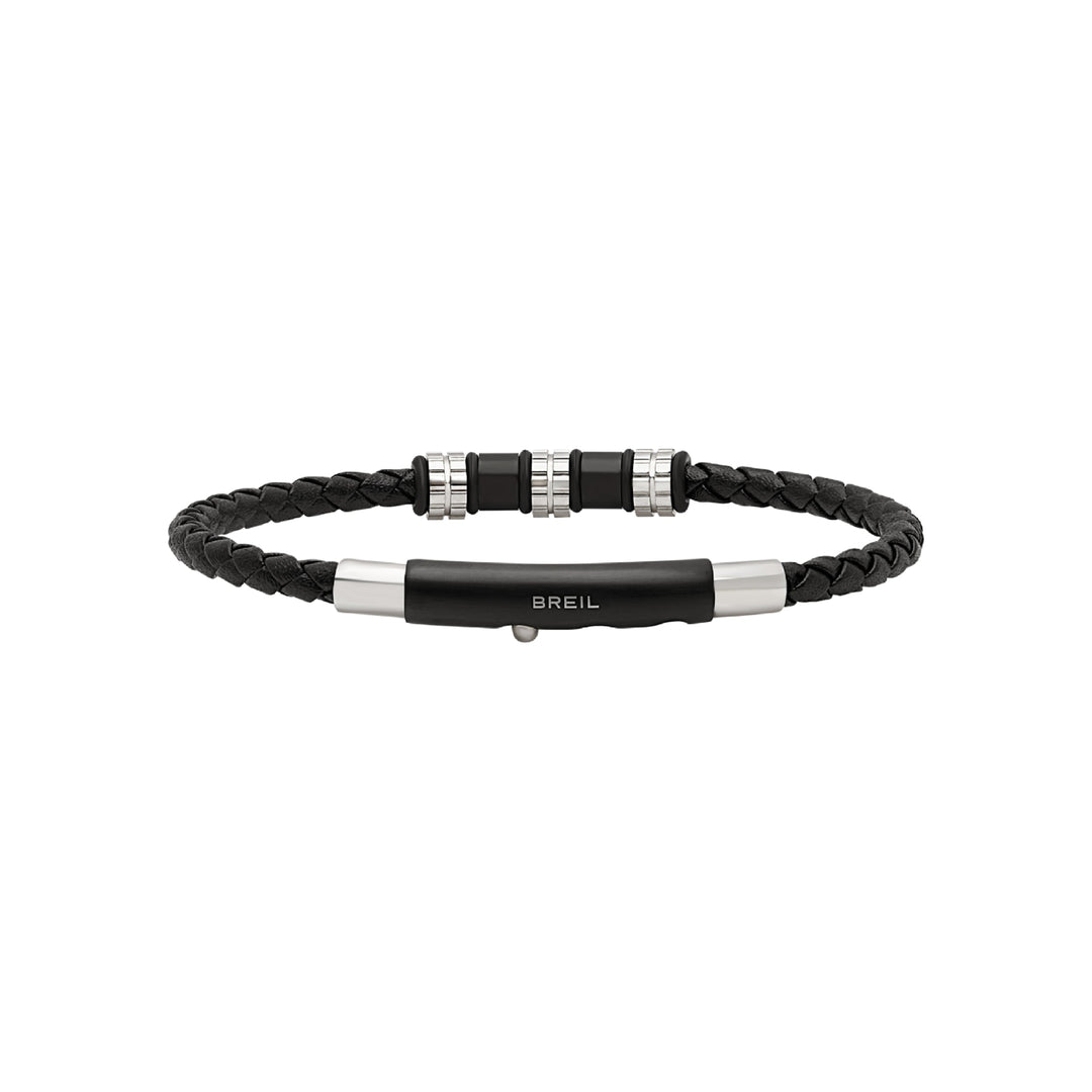Breil bracciale Wanderlust acciaio pelle TJ3369