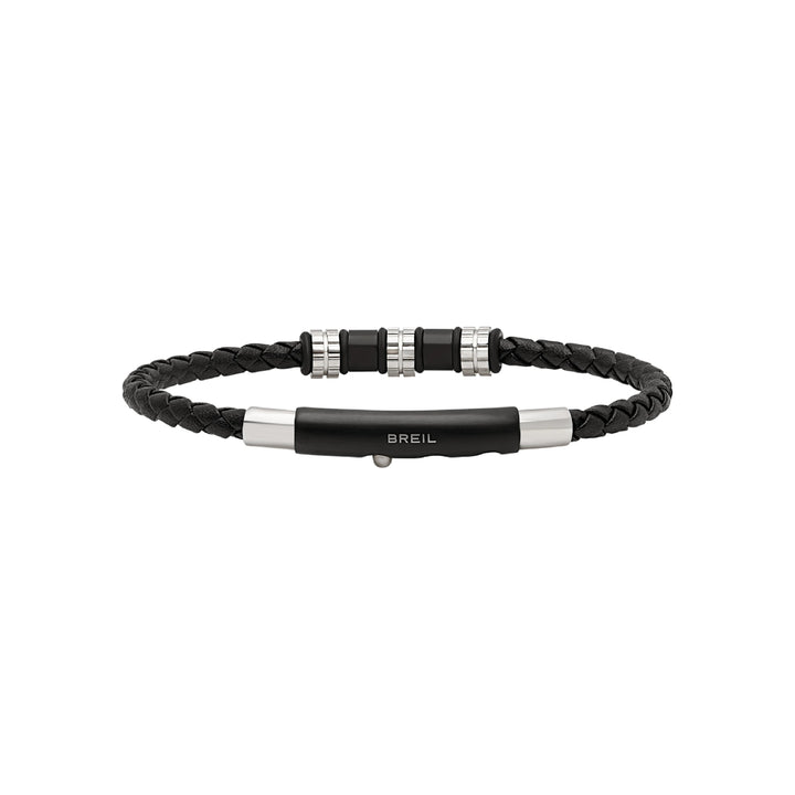 Breil bracciale Wanderlust acciaio pelle TJ3369