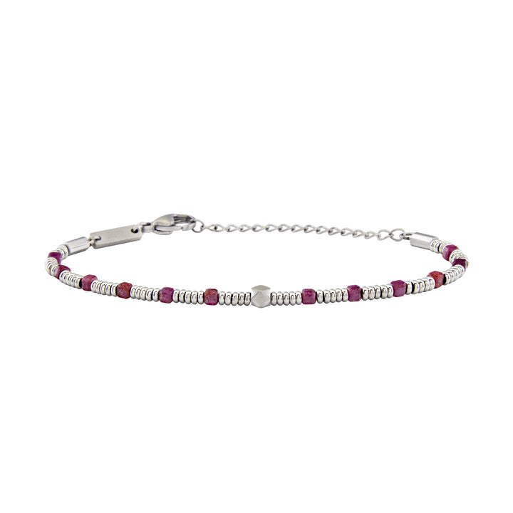Breil bracciale Priam acciaio radice di rubino TJ3646