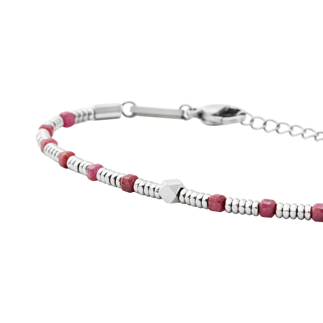 Breil bracciale Priam acciaio radice di rubino TJ3646