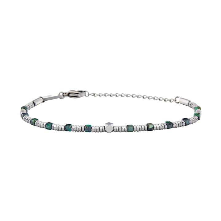 Breil bracciale Priam acciaio radice di smeraldo TJ3647