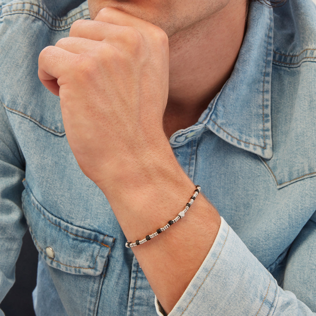 Breil bracciale Priam acciaio spinello TJ3649