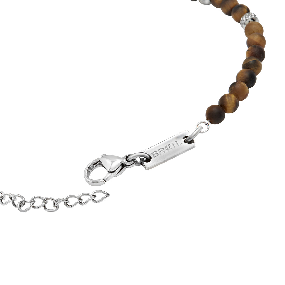 Breil bracciale Wild acciaio occhio di tigre TJ3823