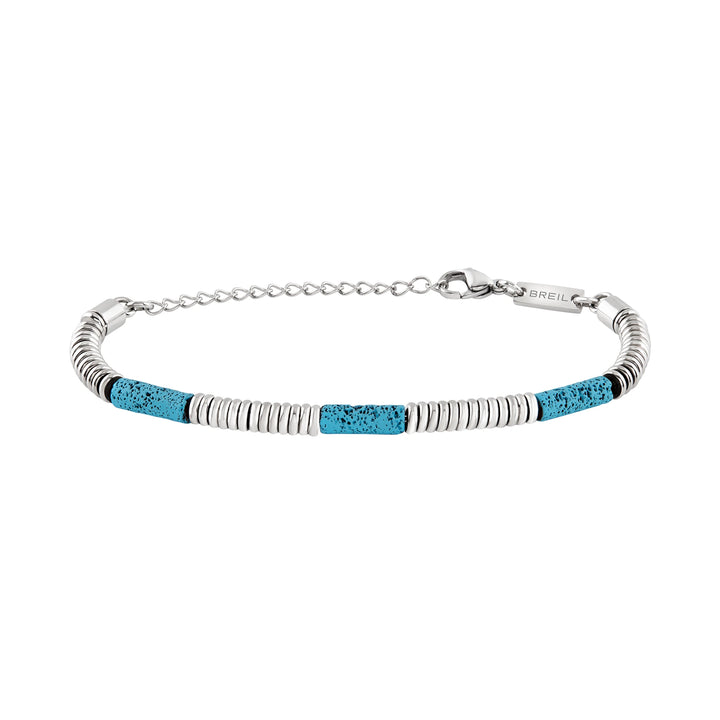 Breil bracciale Fusion acciaio pietra lavica TJ3876