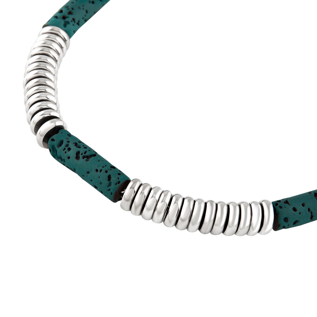 Breil bracciale Fusion acciaio pietra lavica TJ3877