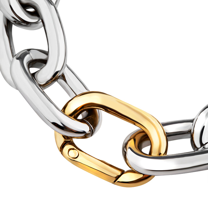 Breil bracciale Distinctive acciaio finiture IP gold TJ3938